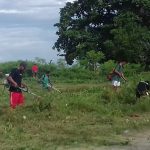 Pemdes Babana Bersama Pemuda Gotong Royong Berisikan Lapangan Olahraga