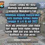 Manakarra Fair, Polresta Mamuju Lakukan Pengalihan Arus Lalulintas