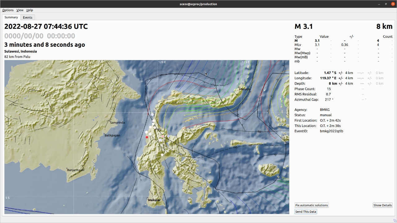 Pasangkayu di Guncang Gempa 3.1 Mag
