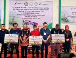 Petani Gowa Dapat Bantuan 815 Unit Bantuan Mesin Pompa Air Hasil Konversi BBM ke BBG
