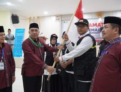 Jemaah Calon Haji Gabungan Polman, Majene dan Mamasa Telah Memasuki Asrama Haji Makassar