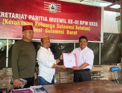 Haedar Harun Resmi Daftarkan Dirinya Sebagai Calon Ketua KKSS Sulbar