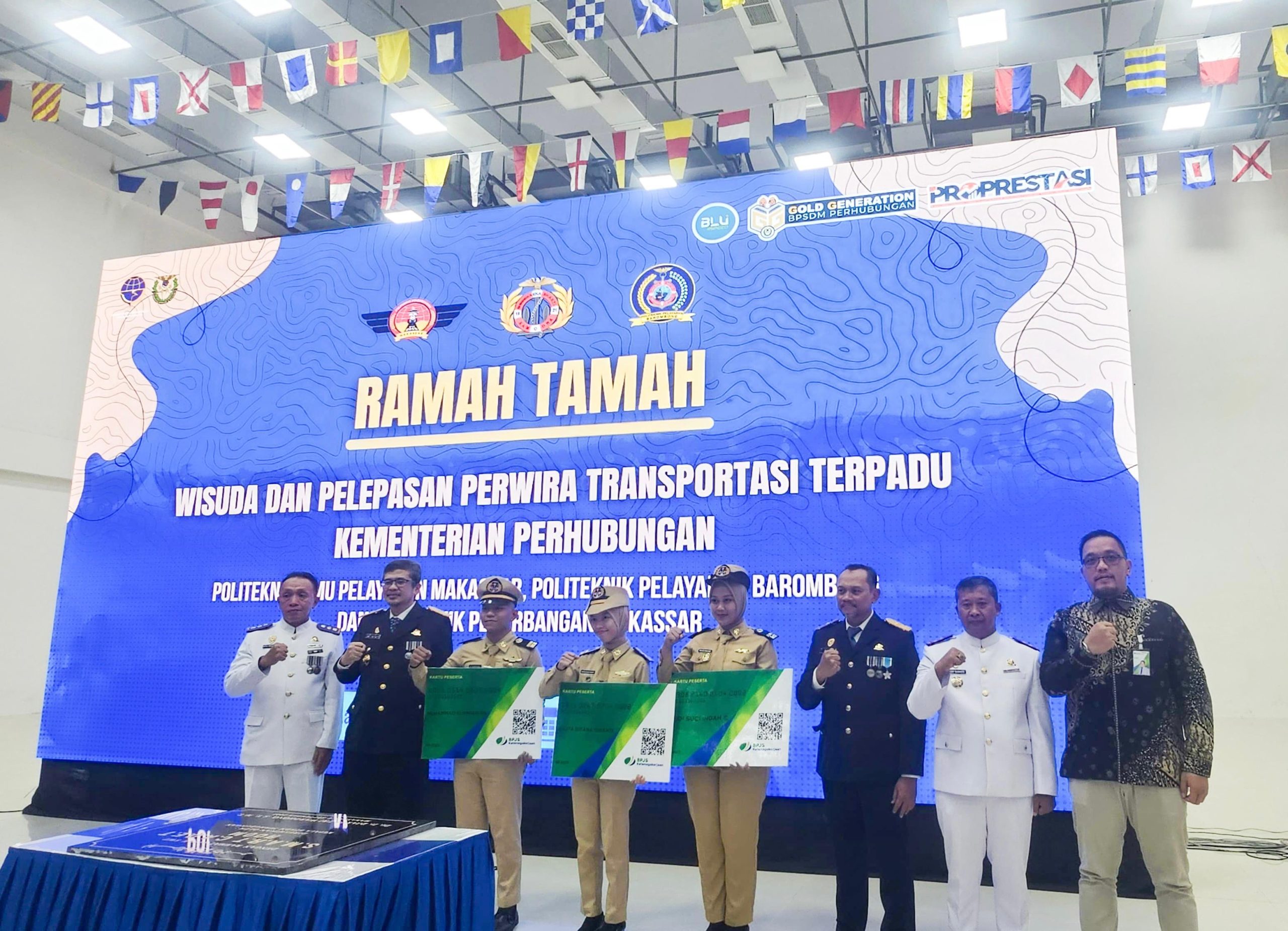 BPJS Ketenagakerjaan Makassar Berikan Perlindungan Kepada Mahasiswa Praktek Lapangan Politeknik Ilmu Pelayaran Makassar.