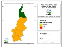 BPBD Sulbar Terima Laporan Peringatan Dini Cuaca dan Iklim Periode Dasarian III Oktober 2025 dari BMKG Wilayah IV Makassar