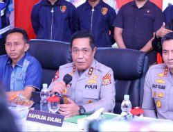 Kapolda Sulsel Irjen Pol. Djuhandhani Pimpin Press Conference Pengungkapan Kasus Kekerasan dan Pencabulan Anak di Gowa