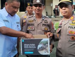 Personel Polresta Mamuju Galang Bantuan untuk Korban Bencana Alam di Sumatera