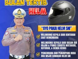 Ditlantas Polda Sulbar Canangkan Bulan Tertib Helm