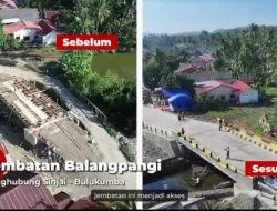 Gubernur Sulsel Resmikan Jembatan Sungai Balampangi Penghubung Sinjai-Bulukumba