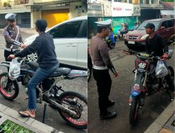 Tak Gunakan Helm dan TNKB, Pengendara Motor Trail Ditegur Petugas Operasi Keselamatan 2026