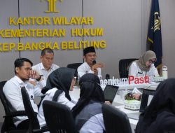 Kanwil Kemenkum Babel Lakukan Pengharmonisasian Ranperda Perubahan Kedua atas Perda Nomor 9 Tahun 2016 di Kabupaten Bangka