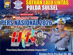 Dirlantas Polda Sulsel Sampaikan Apresiasi di Momentum HPN 2026