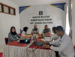 Kanwil Kemenkum Babel Ikuti Sosialisasi Pedoman Teknis Kegiatan BSK Hukum di Wilayah Tahun 2026