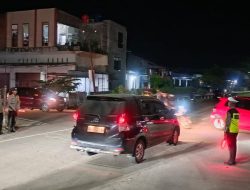 Polresta Mamuju Optimalkan Pengamanan Arus Lalin Malam Hari