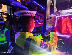 Jelang Libur Ramadan, Polda Sulbar Cek Kelayakan Bus AKAP-AKDP