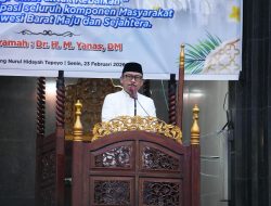 Di Hadapan Jamaah Mateng, Gubernur Sulbar Tekankan Kepemimpinan Berkeadilan dan Harmoni Sosial