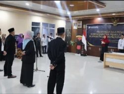 Kepala BPS Sulbar Lantik Empat Kepala BPS Kabupaten
