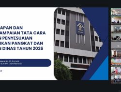 Kanwil Kemenkum Kepulauan Bangka Belitung Ikuti Rapat Persiapan Ujian Penyesuaian Kenaikan Pangkat dan Ujian Dinas TA 2026