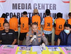 Polresta Mamuju Ringkus 8 Tersangka Kasus Narkotika dan Obat Berbahaya