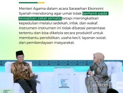 Menag Nasaruddin Umar Dorong Berdayakan Zakat dan Sumber Keuangan Ummat Lainnya