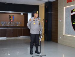 Kapolda Sulsel Pimpin Apel Bersama Dirangkaikan Halal Bihalal dalam Rangka Memperkuat Soliditas Personel
