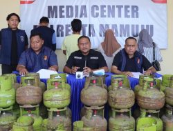 Polisi Tangkap 5 Pelaku Terduga Penimbunan dan Penjualan Tabung LPG Subsidi Tanpa Ijin di Mamuju