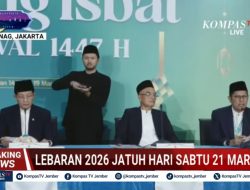 Pemerintah Tetapkan 1 Syawal 1447 H Jatuh pada Sabtu 21 Maret 2026