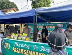 Penuhi Kebutuhan di Bulan Ramadhan, Polres Maros Gelar Pasar Murah