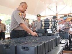 Kapolda Sulbar Cek Serentak Senpi Personel, Tegaskan Penggunaan Sesuai Aturan