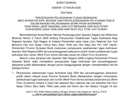 Gubernur Sulbar Terbitkan SE WFA bagi ASN Jelang Nyepi dan Idul Fitri 1447 H