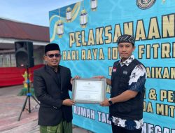 Berkontribusi Terhadap Pembinaan Kerohanian, Rutan Mamuju Berikan Penghargaan Kepada Kemenag Mamuju