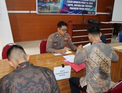 Antusiasme Generasi Muda Tinggi, Ratusan Casis Ikuti Tahap Awal Penerimaan Polri 2026 di Maros