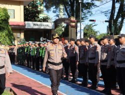 Siap Amankan Pagelaran MTQ XXXIV Sulsel, Polres Maros Gelar Apel Gelar Pasukan Pengamanan