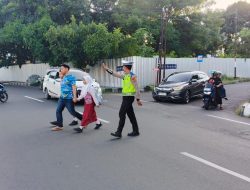 Pengaturan pagi, Sat Lantas Polres Parepare Berikan Perlindungan dan Rasa Aman Bagi Pengendara