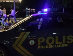 Patroli Malam Polsek Ujung Cegah Dini Gangguan Kamtibmas, Warga Diimbau Manfaatkan Call Center 110