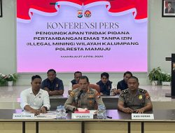 Polresta Mamuju Ungkap Tambang Emas Ilegal di Kalumpang