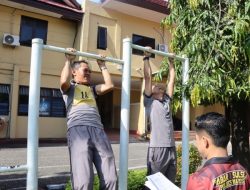 Pastikan Kondisi Prima, Personel Polres Maros Jalani Kesemaptaan Jasmani