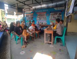 Bhabinkamtibmas Polsek Soreang Sosialisasikan Call Center 110 Lewat Jumat Curhat