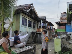 Angin Kencang Terjang Tiga Rumah Warga di Tinambung, Polisi Datangi Lokasi