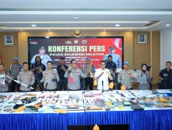 Kapolda Sulsel Pimpin Konferensi Pers, Ratusan Pelaku Kejahatan Jalanan Berhasil Diungkap