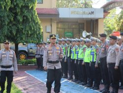 Kapolres Maros Pimpin Apel Gelar Pasukan Pengamanan Malam Takbiran Idul Adha 1447 H