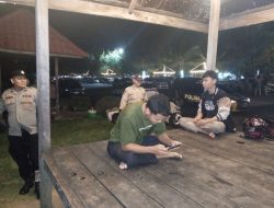 Patroli Blue Light Polsek Ujung Sasar Objek Vital dan Ruang Publik, Antisipasi Gangguan Kamtibmas Malam Hari