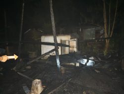 Satu Unit Rumah Warga di Desa Napo Hangus Terbakar
