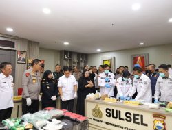Polda Sulsel Musnahkan Barang Bukti Narkotika Hasil Pengungkapan Jaringan Internasional Periode Januari–Juni 2026