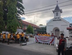 Bersih-Bersih Rumah Ibadah, Bhakti Religi Polres Parepare Sambut Hari Bhayangkara Ke-80