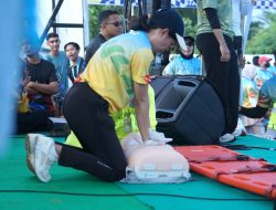 Fun Run Juara 2026, PPNI Lutim Edukasi Masyarakat Hadapi Henti Jantung Mendadak