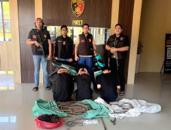 Tim Resmob Jatanras Polda Sulbar Ringkus 3 Pelaku Pencurian Tembaga Menara PLN