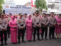 Kapolres Parepare Pimpin Korps Raport, 88 Personel Polri Resmi Naik Pangkat