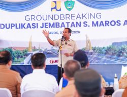 Ground Breaking Jembatan Sungai Maros A, Gubernur Sulsel Ajak Masyarakat Kawal Pembangunan