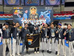 Kontingen Taekwondo Polda Sulsel Raih 9 Medali pada Kejuaraan Kapolri Cup Banten 2026