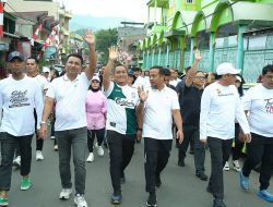 Bersama Gubernur, Bupati Ibas Jalan Santai “Anti Mager” di HUT Torut ‎